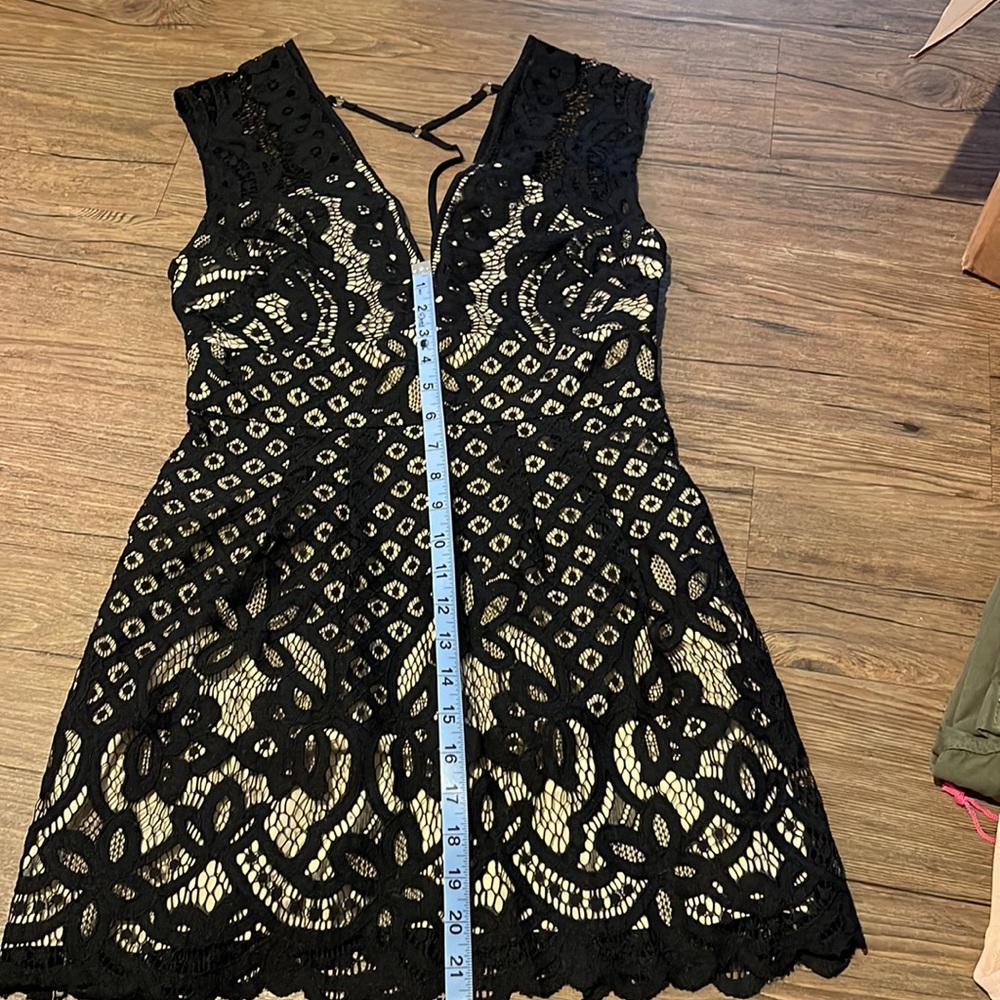 Free People | Million Lovers Lace Dress in Black - Picture 13 of 16